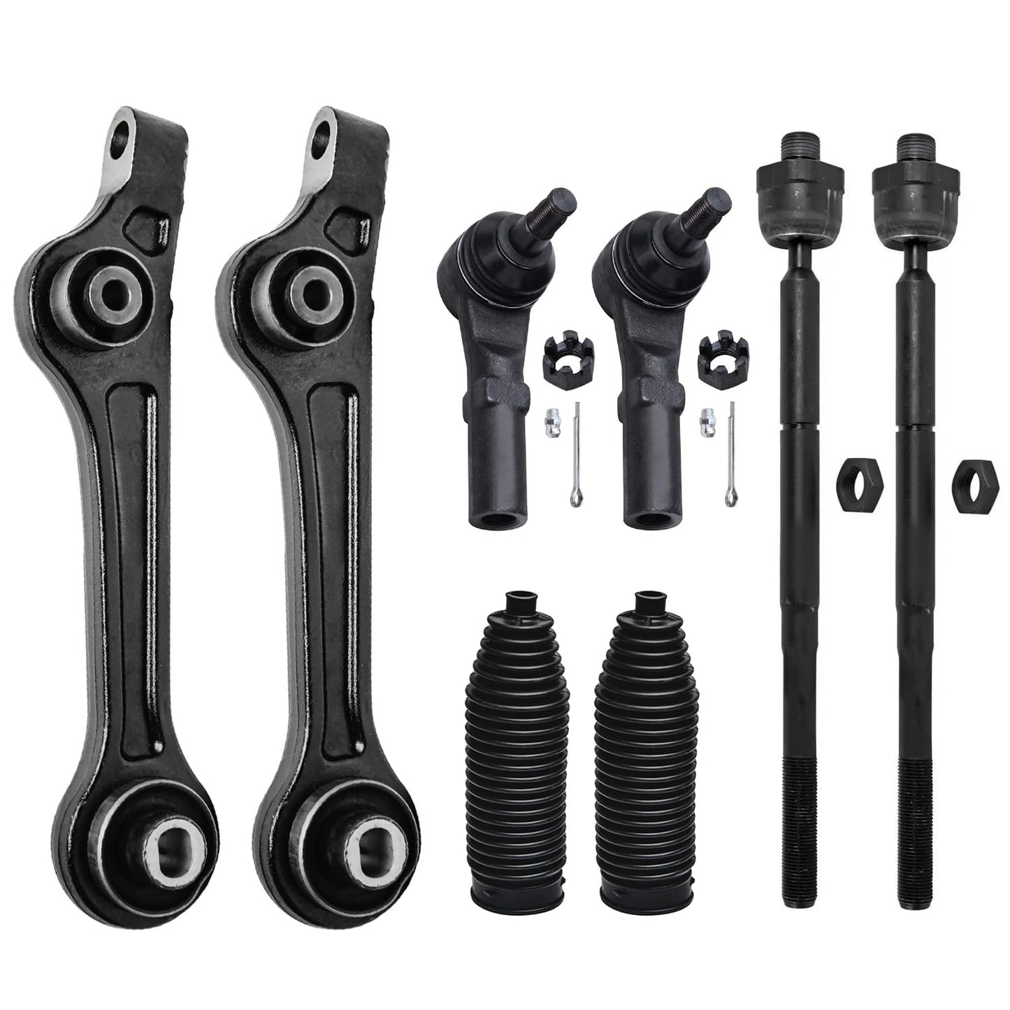 8-Piece Front Suspension Kit with Control Arms Ball Joints & Sway Bar Links for 2WD