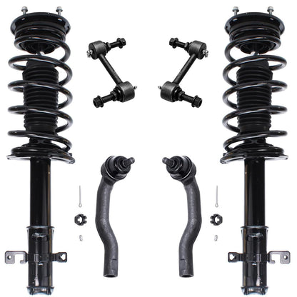 Front & Rear Suspension Kit with Struts Control Arms & Tie Rods for Camaro 2011–2012