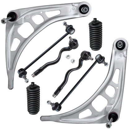 8-Piece Front Suspension Kit with Control Arms Ball Joints & Sway Bar Links for 2WD