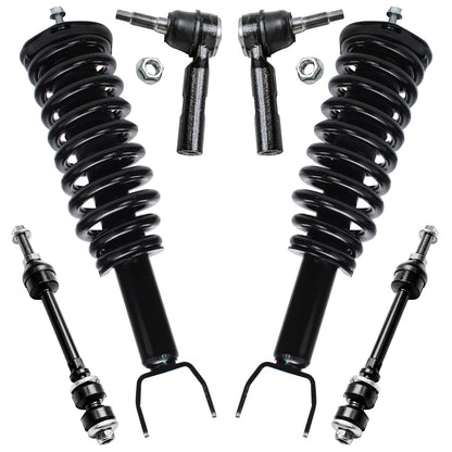 Front & Rear Suspension Kit with Struts Control Arms & Tie Rods for Camaro 2011–2012