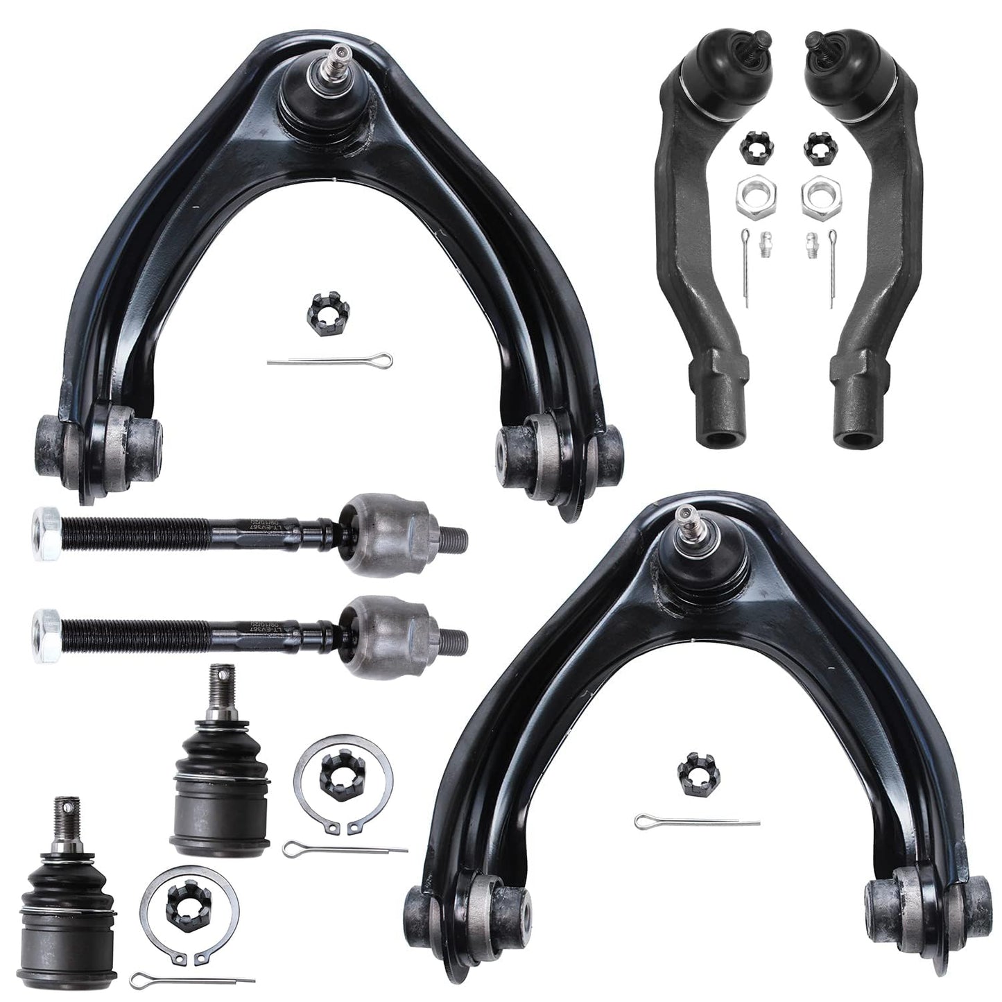 8-Piece Front Suspension Kit with Control Arms Ball Joints & Sway Bar Links for 2WD