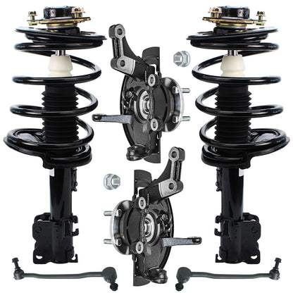 Front & Rear Suspension Kit with Struts Control Arms & Tie Rods for Camaro 2011–2012