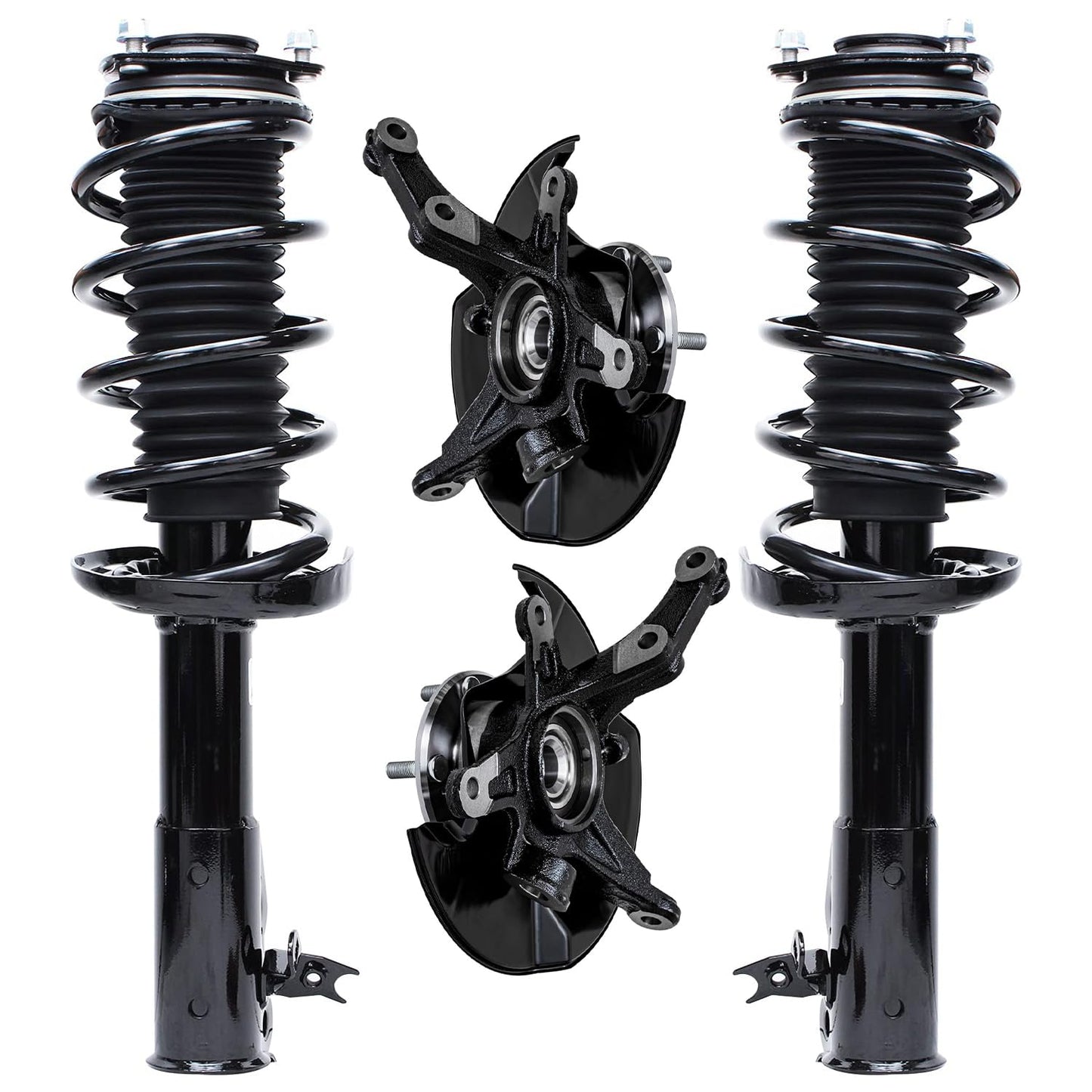 Front & Rear Suspension Kit with Struts Control Arms & Tie Rods for Camaro 2011–2012