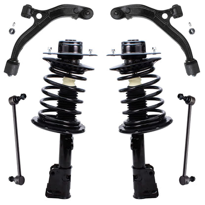 Front & Rear Suspension Kit with Struts Control Arms & Tie Rods for Camaro 2011–2012