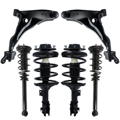 Front & Rear Suspension Kit with Struts Control Arms & Tie Rods for Camaro 2011–2012