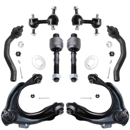 8-Piece Front Suspension Kit with Control Arms Ball Joints & Sway Bar Links for 2WD