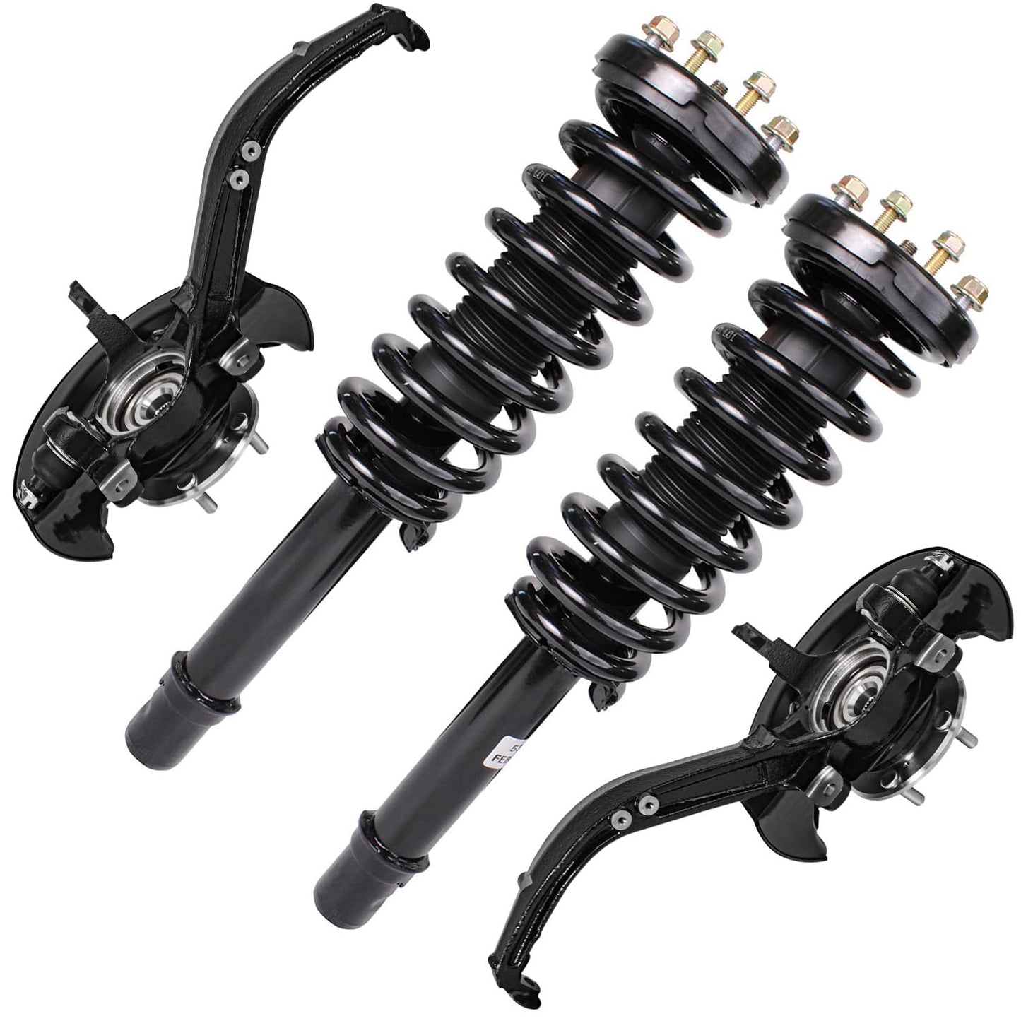 Front & Rear Suspension Kit with Struts Control Arms & Tie Rods for Camaro 2011–2012