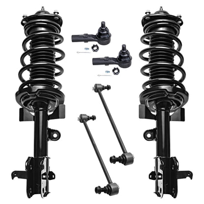 Front & Rear Suspension Kit with Struts Control Arms & Tie Rods for Camaro 2011–2012