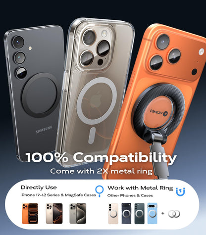 Magnetic Car Phone Mount with Strong Suction 360° Adjustable Holder