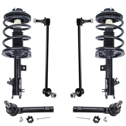 Front & Rear Suspension Kit with Struts Control Arms & Tie Rods for Camaro 2011–2012