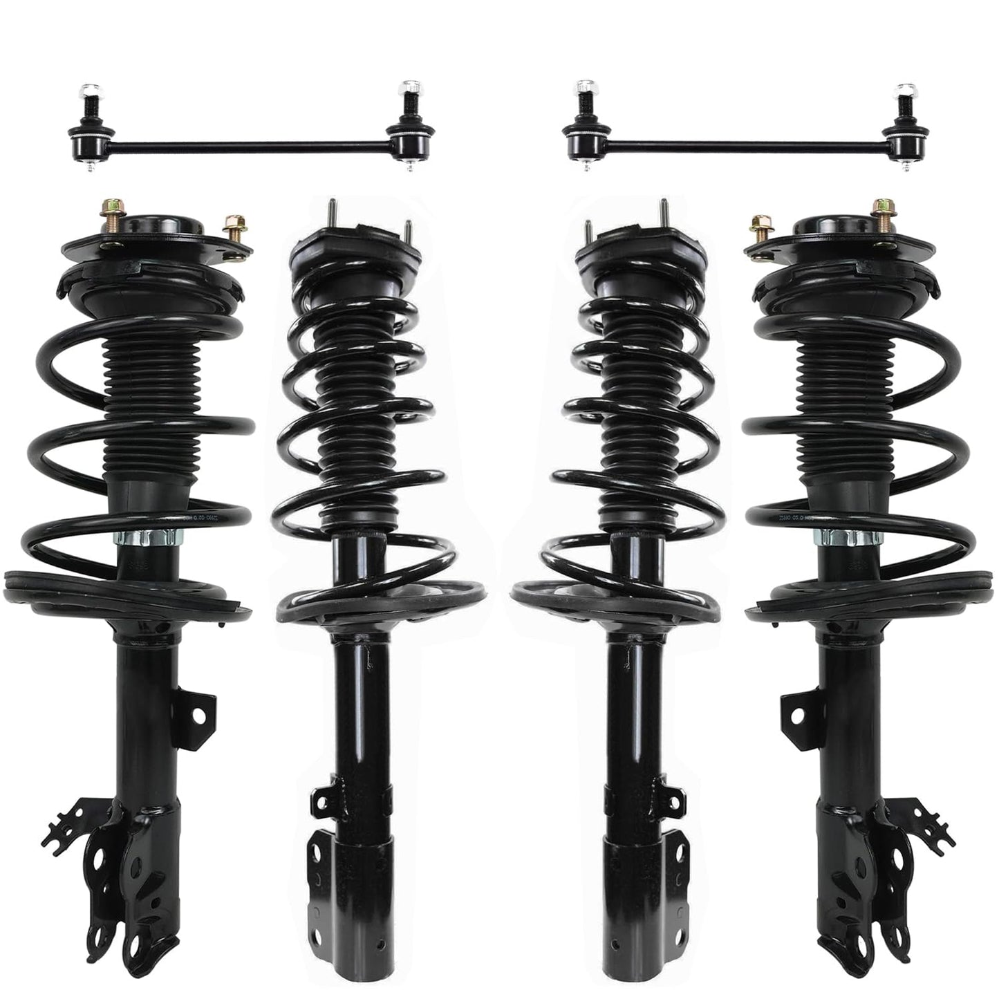 Front & Rear Suspension Kit with Struts Control Arms & Tie Rods for Camaro 2011–2012