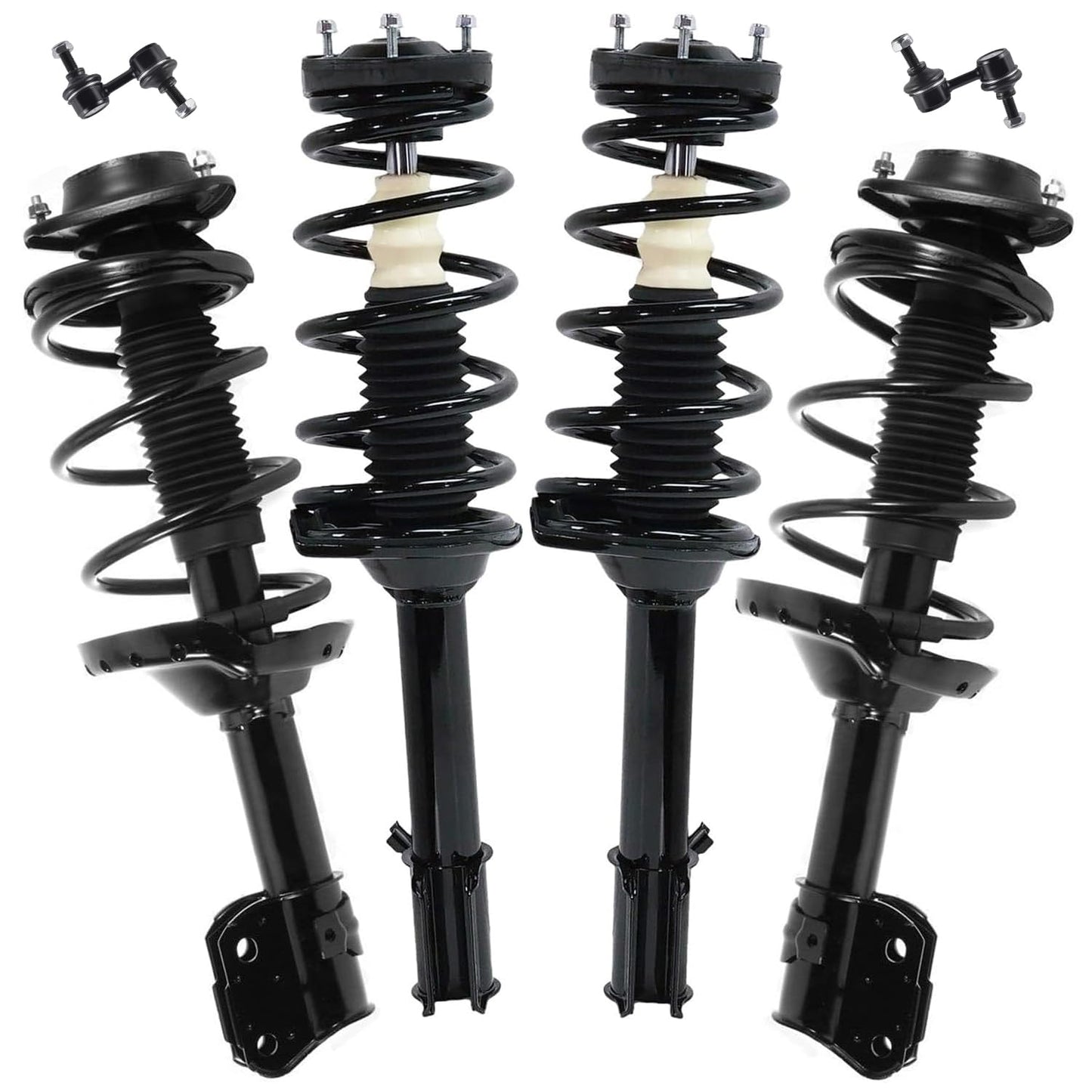 Front & Rear Suspension Kit with Struts Control Arms & Tie Rods for Camaro 2011–2012
