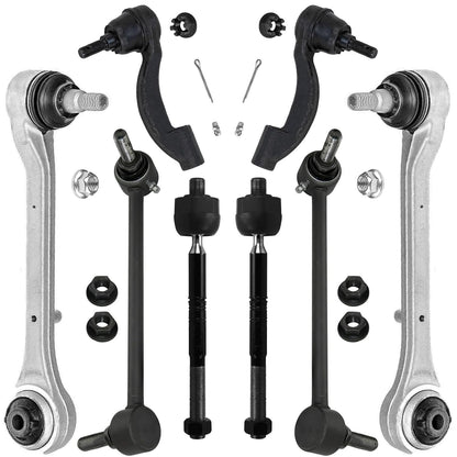 8-Piece Front Suspension Kit with Control Arms Ball Joints & Sway Bar Links for 2WD