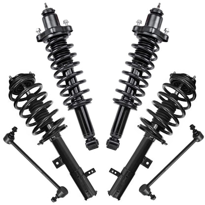 Front & Rear Suspension Kit with Struts Control Arms & Tie Rods for Camaro 2011–2012