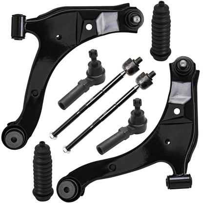 8-Piece Front Suspension Kit with Control Arms Ball Joints & Sway Bar Links for 2WD