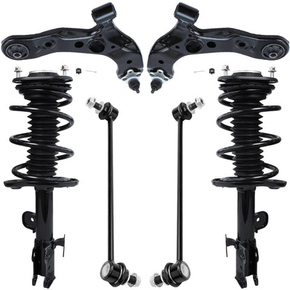 Front & Rear Suspension Kit with Struts Control Arms & Tie Rods for Camaro 2011–2012