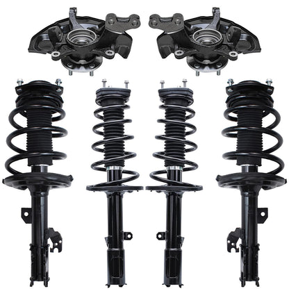 Front & Rear Suspension Kit with Struts Control Arms & Tie Rods for Camaro 2011–2012