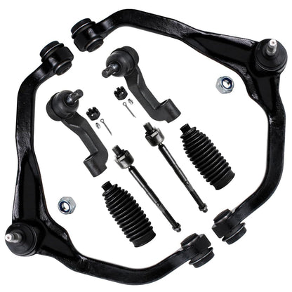 8-Piece Front Suspension Kit with Control Arms Ball Joints & Sway Bar Links for 2WD