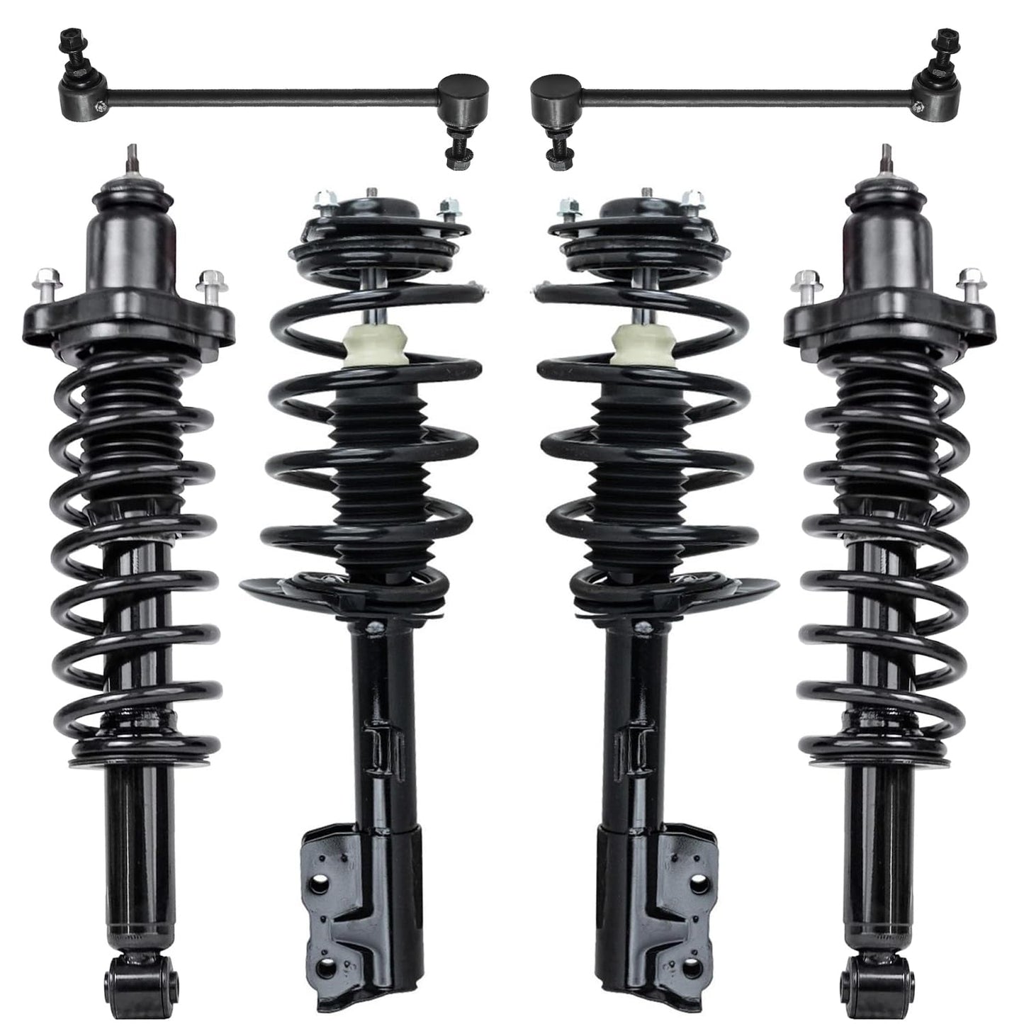 Front & Rear Suspension Kit with Struts Control Arms & Tie Rods for Camaro 2011–2012