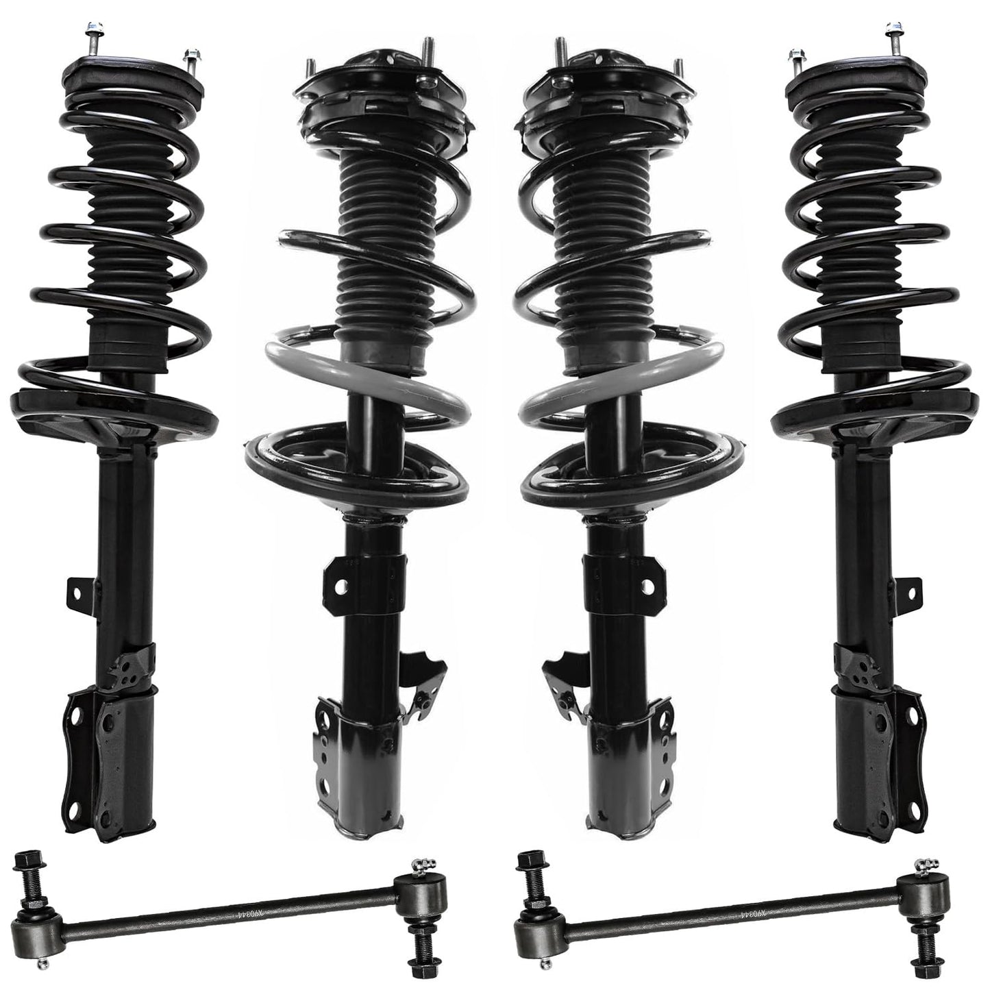 Front & Rear Suspension Kit with Struts Control Arms & Tie Rods for Camaro 2011–2012