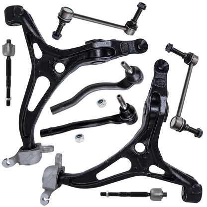 8-Piece Front Suspension Kit with Control Arms Ball Joints & Sway Bar Links for 2WD