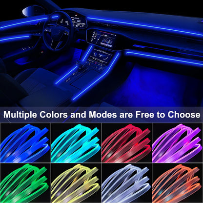 5 in 1 Interior Car LED Strip Lights APP Control