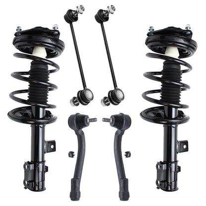 Front & Rear Suspension Kit with Struts Control Arms & Tie Rods for Camaro 2011–2012