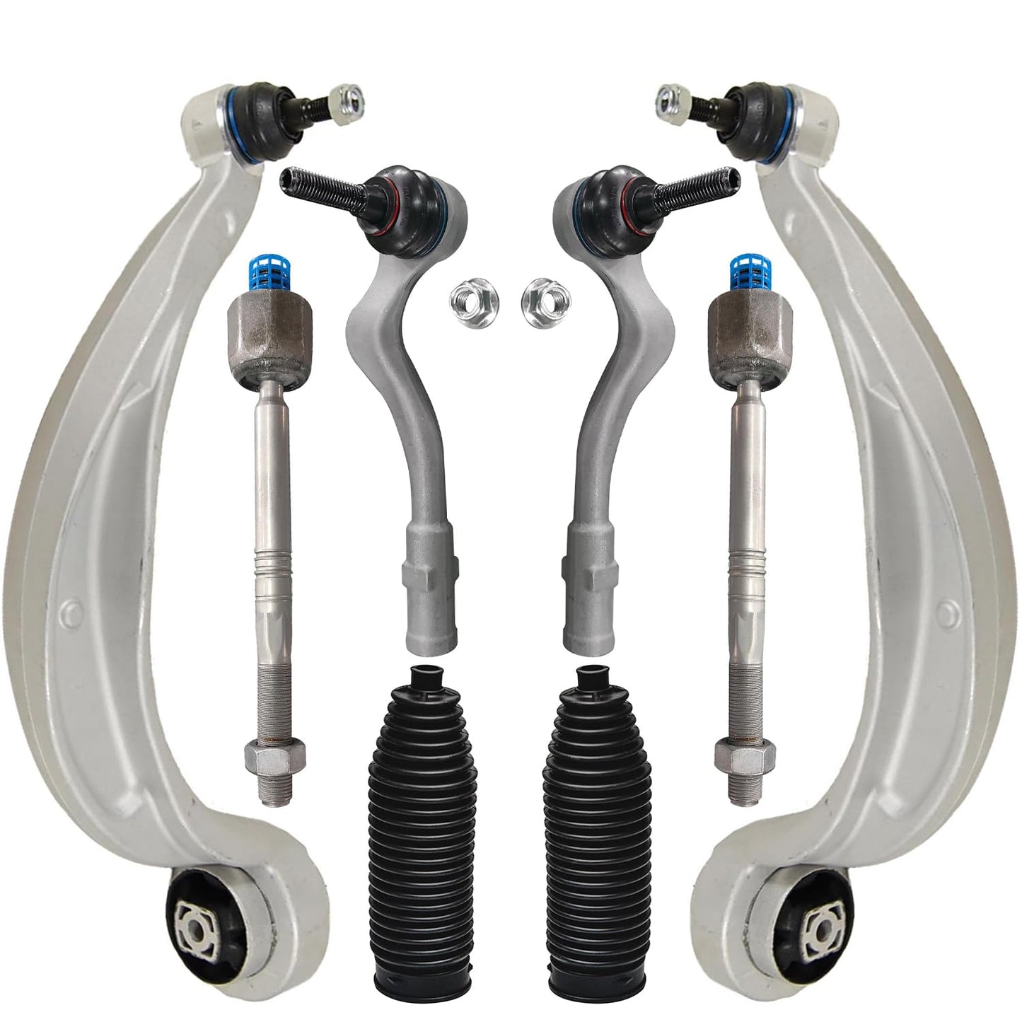 8-Piece Front Suspension Kit with Control Arms Ball Joints & Sway Bar Links for 2WD