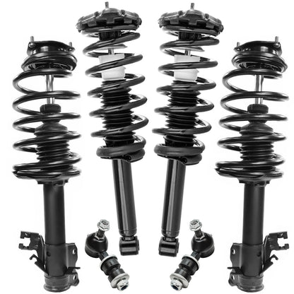 Front & Rear Suspension Kit with Struts Control Arms & Tie Rods for Camaro 2011–2012
