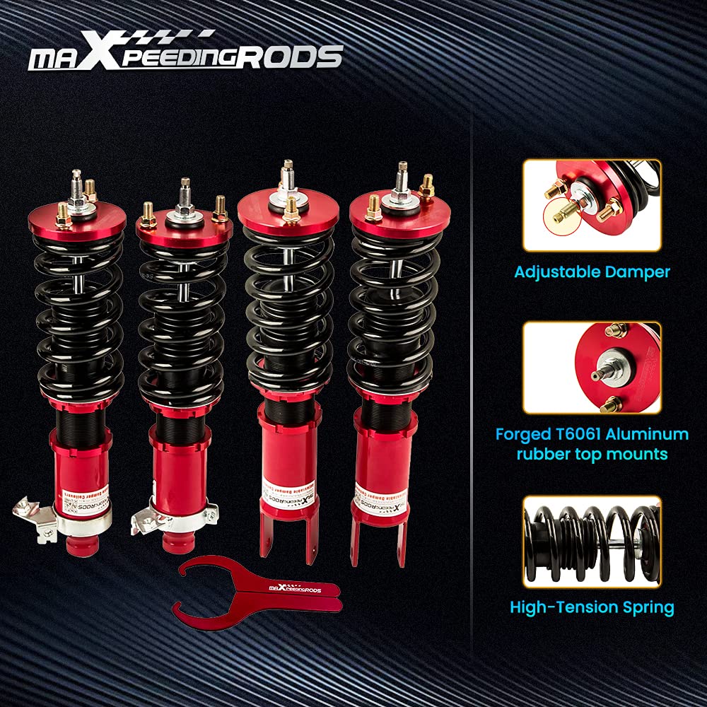 Adjustable Coilover Suspension Kit 24-Way for Civic CRX Integra 1988–2001