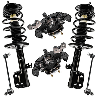 Front & Rear Suspension Kit with Struts Control Arms & Tie Rods for Camaro 2011–2012