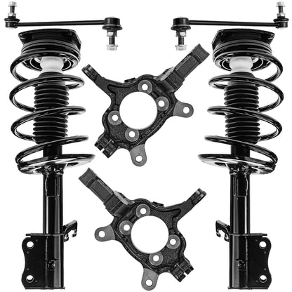 Front & Rear Suspension Kit with Struts Control Arms & Tie Rods for Camaro 2011–2012