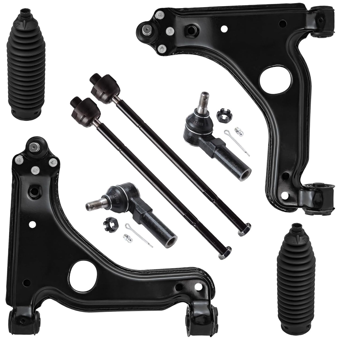 8-Piece Front Suspension Kit with Control Arms Ball Joints & Sway Bar Links for 2WD