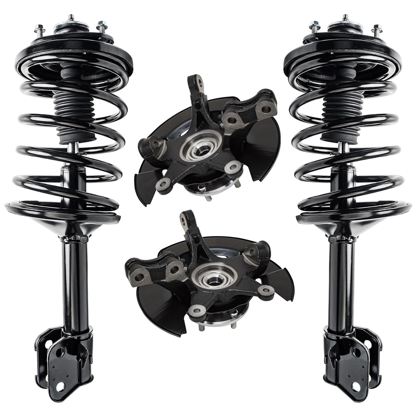Front & Rear Suspension Kit with Struts Control Arms & Tie Rods for Camaro 2011–2012