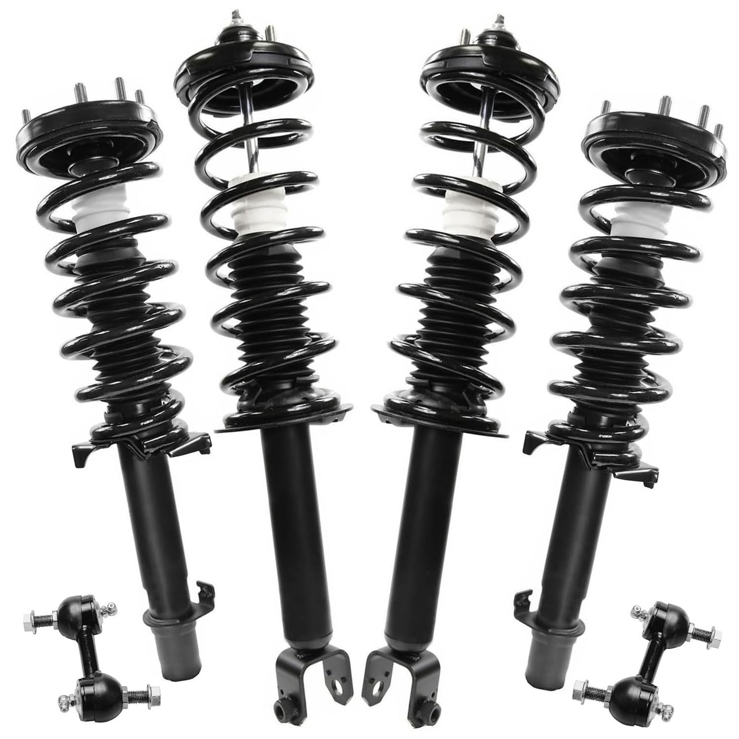 Front & Rear Suspension Kit with Struts Control Arms & Tie Rods for Camaro 2011–2012