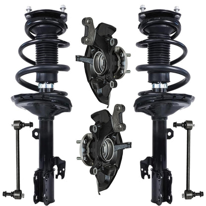 Front & Rear Suspension Kit with Struts Control Arms & Tie Rods for Camaro 2011–2012