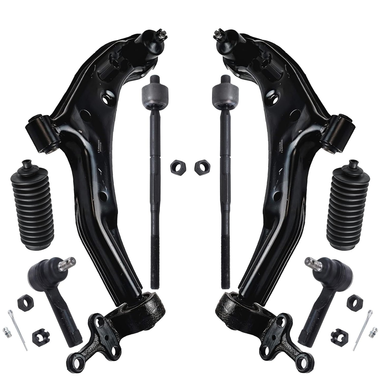 8-Piece Front Suspension Kit with Control Arms Ball Joints & Sway Bar Links for 2WD