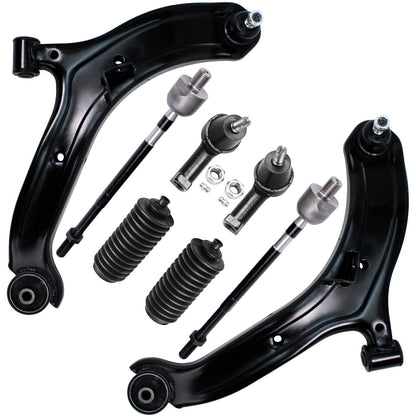 8-Piece Front Suspension Kit with Control Arms Ball Joints & Sway Bar Links for 2WD