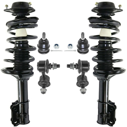Front & Rear Suspension Kit with Struts Control Arms & Tie Rods for Camaro 2011–2012