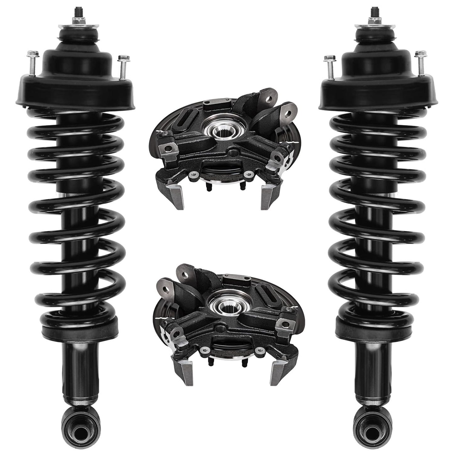 Front & Rear Suspension Kit with Struts Control Arms & Tie Rods for Camaro 2011–2012