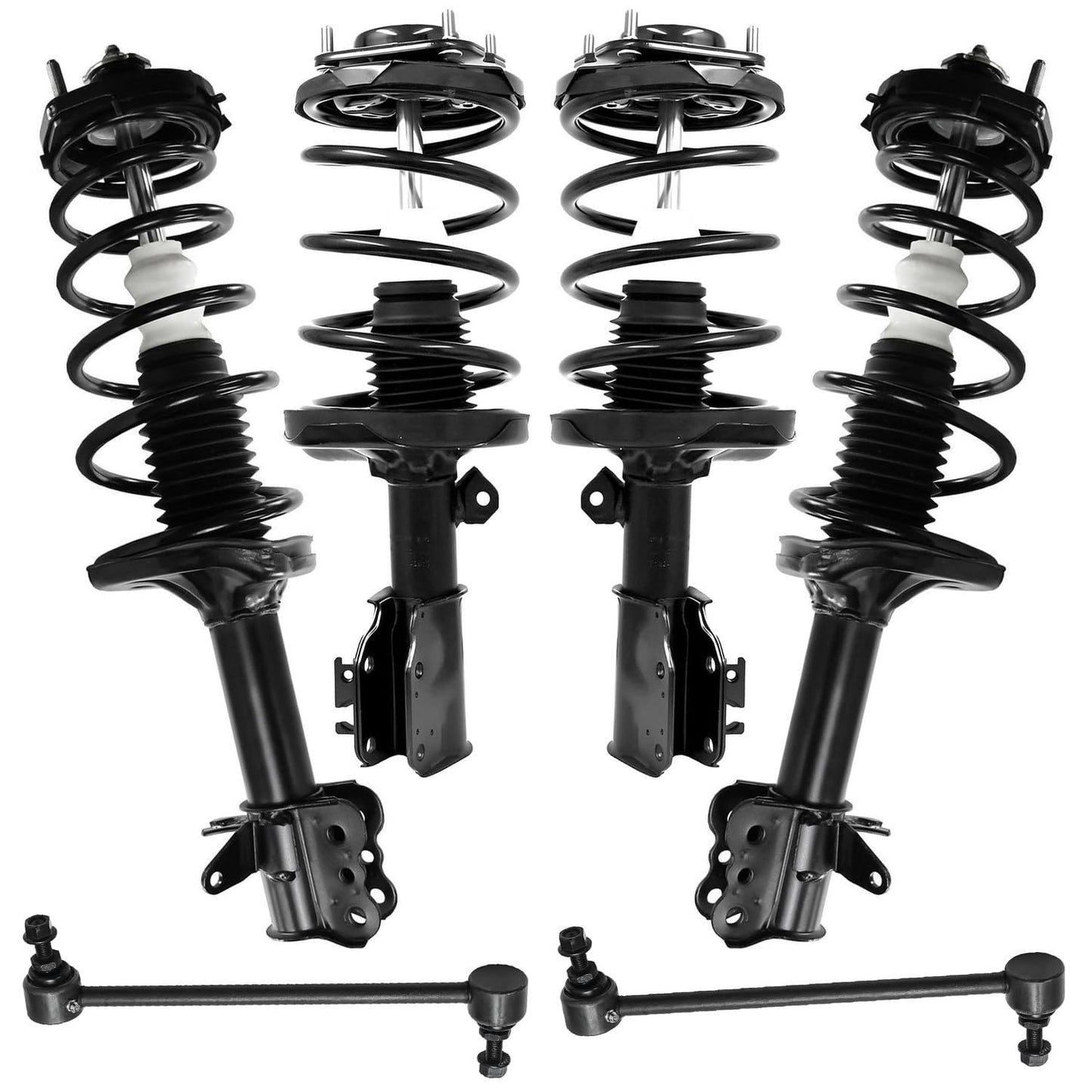 Front & Rear Suspension Kit with Struts Control Arms & Tie Rods for Camaro 2011–2012