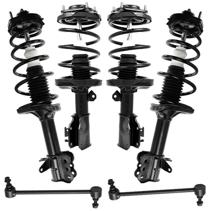 Front & Rear Suspension Kit with Struts Control Arms & Tie Rods for Camaro 2011–2012