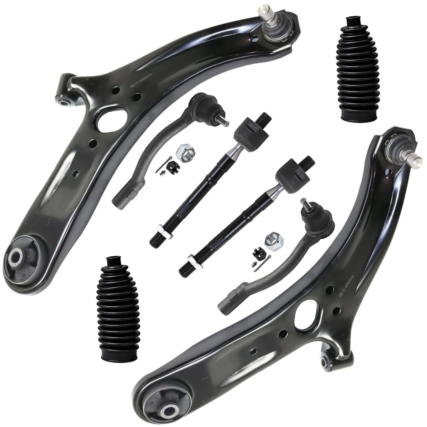 8-Piece Front Suspension Kit with Control Arms Ball Joints & Sway Bar Links for 2WD