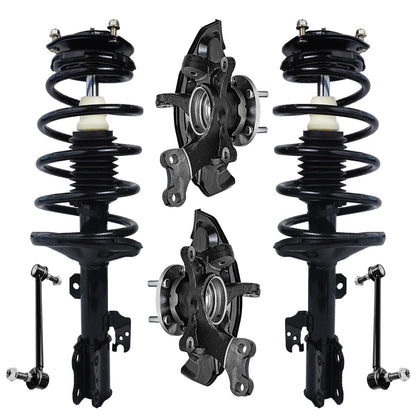 Front & Rear Suspension Kit with Struts Control Arms & Tie Rods for Camaro 2011–2012