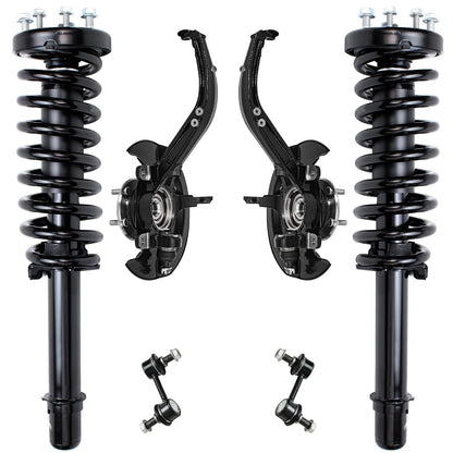 Front & Rear Suspension Kit with Struts Control Arms & Tie Rods for Camaro 2011–2012