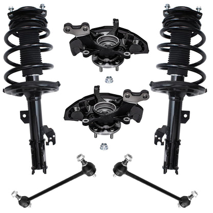 Front & Rear Suspension Kit with Struts Control Arms & Tie Rods for Camaro 2011–2012