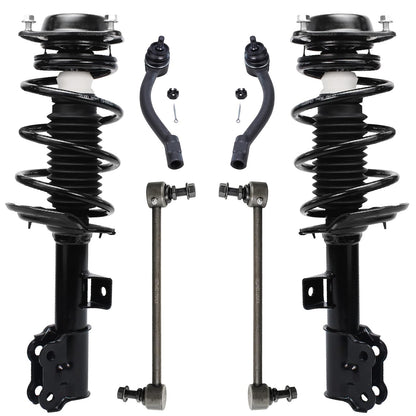Front & Rear Suspension Kit with Struts Control Arms & Tie Rods for Camaro 2011–2012