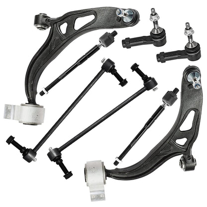 8-Piece Front Suspension Kit with Control Arms Ball Joints & Sway Bar Links for 2WD