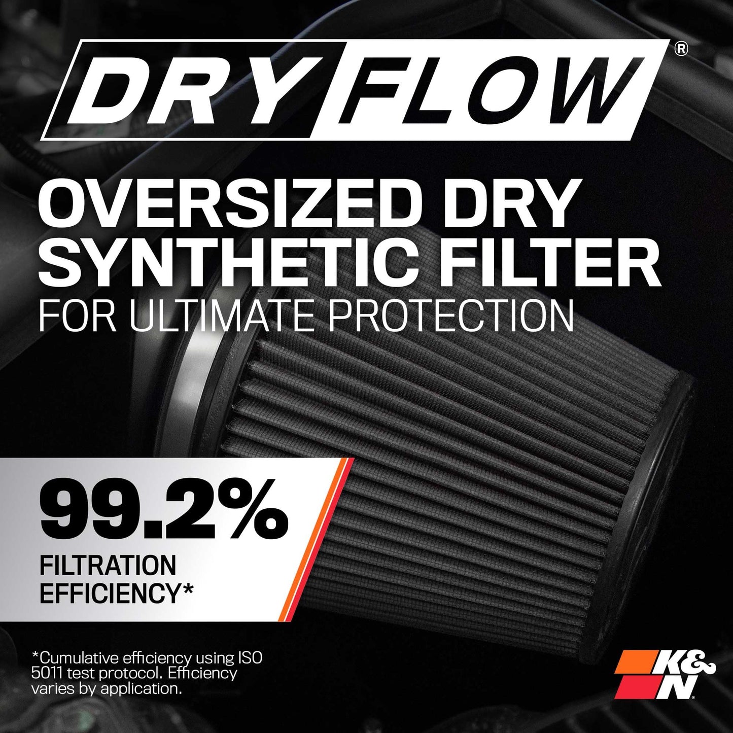 Cold Air Intake System: High-Flow Cotton Filter