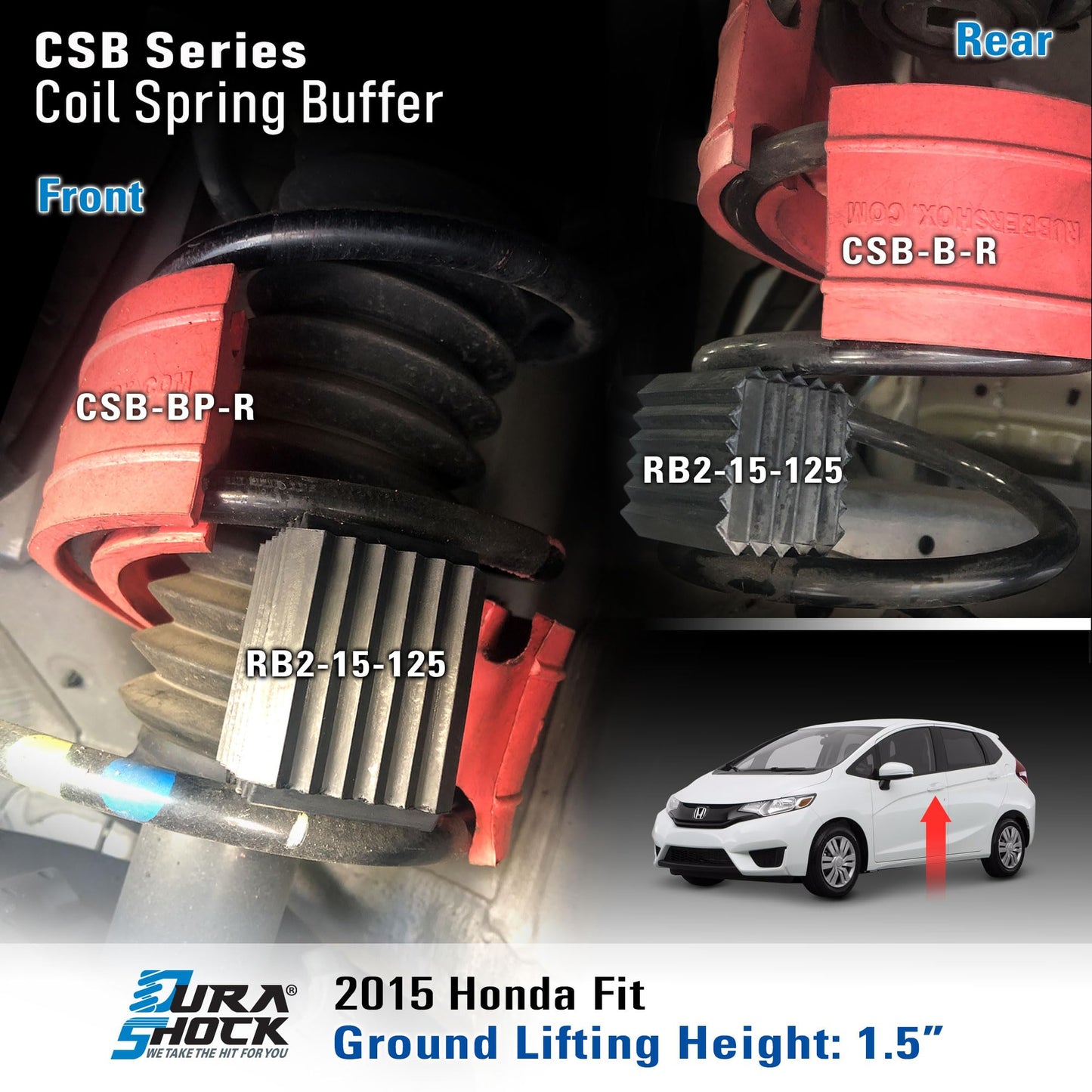 Coil Spring Spacer Set for Front & Rear Suspension Adjustable Load Series
